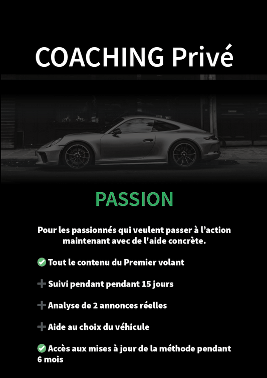 Plan Passion - Coaching Privé