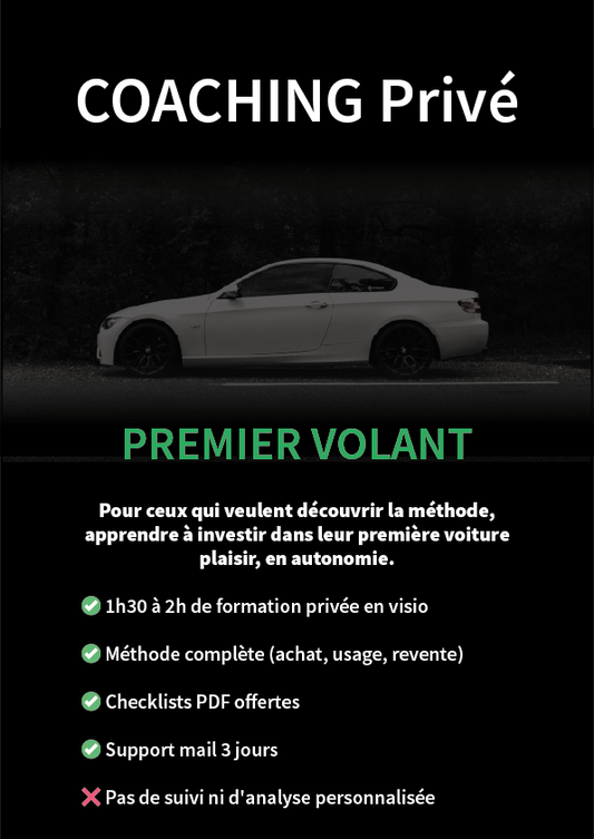 Plan Premier Volant - Coaching Privé